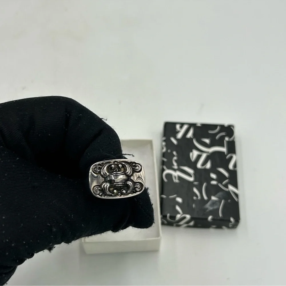 Chrome hearts, 950 sterling silver ring size 7. Unisex.